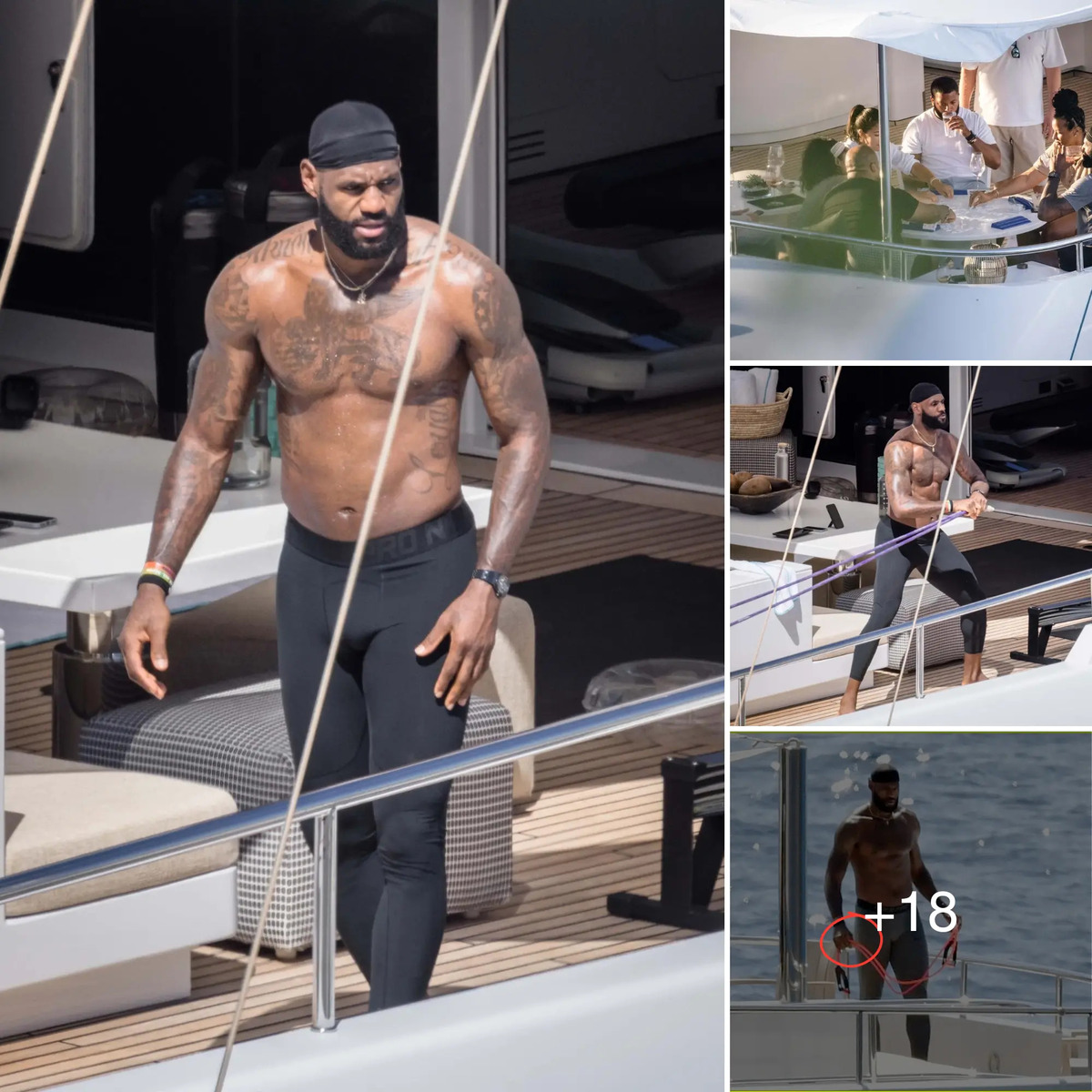 LeBron James' Luxe Vacation: LeBron James Maintains Fitness Routine On ...