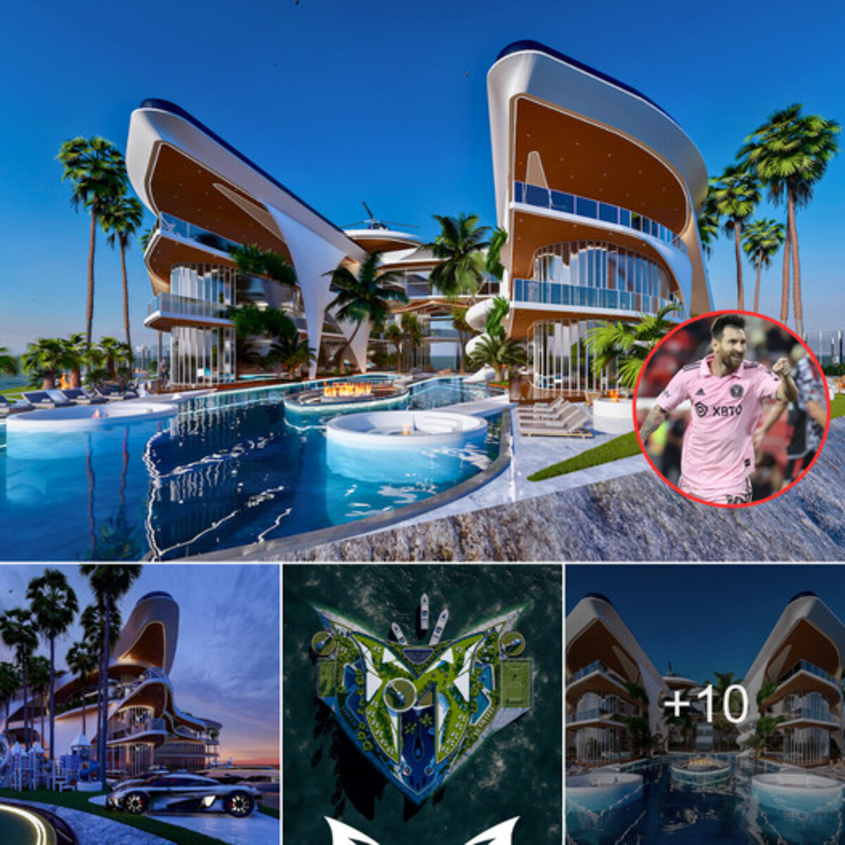 ﻿inside Messis 413m Paradise A Tour Of His Estate Featuring Infinity Pools Helipads And 