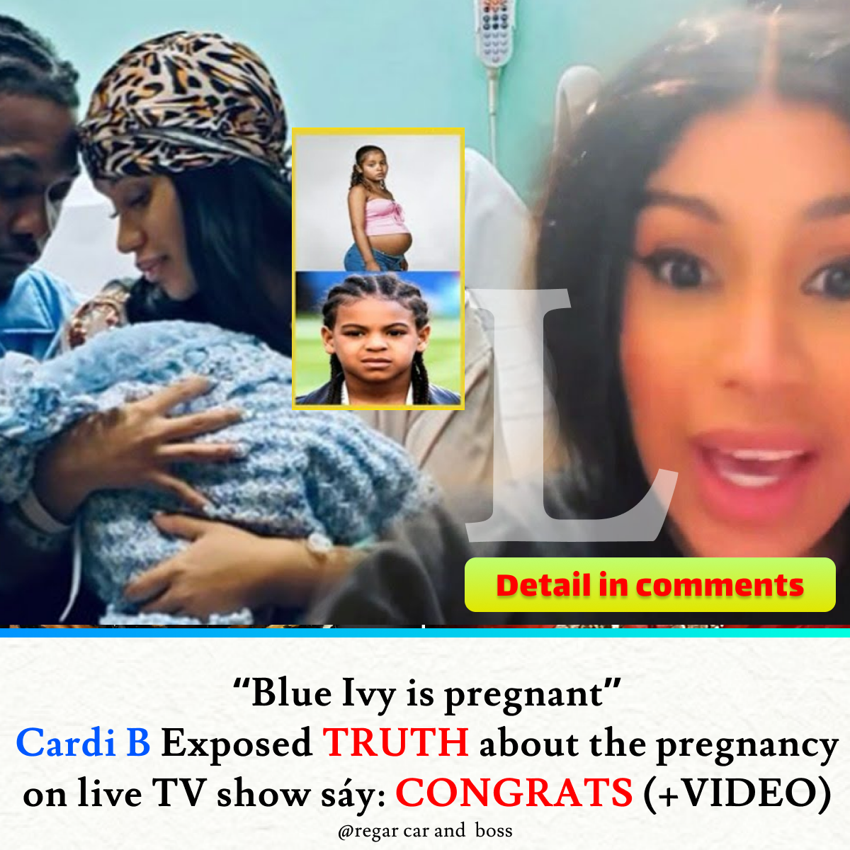 "Blue Ivy Is Pregnant" Cardi B Exposed Truth About The Pregnancy On ...